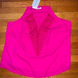 WAYF “pink berry” tank top